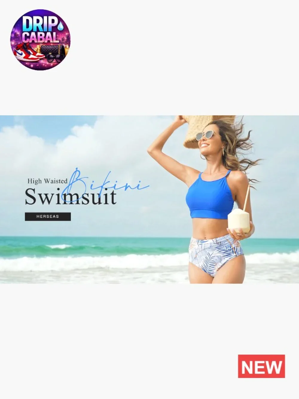 High Waisted Bikini Set Two Piece Swimsuit Tummy Control